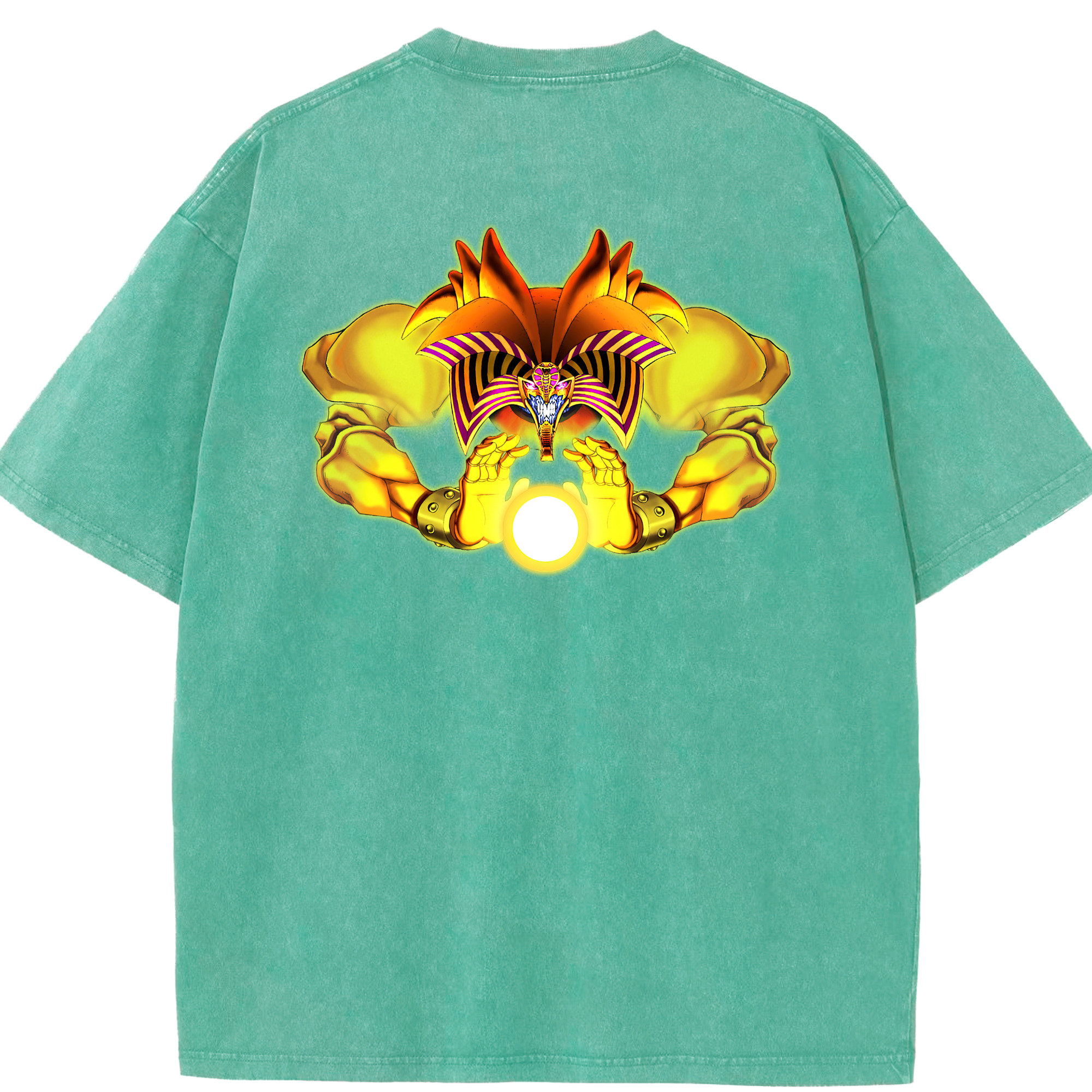 （画像用） 遊☆戯☆王 Yu-Gi-Oh! 綿100% ヴィンテージ風 半袖Tシャツ（背面プリント）